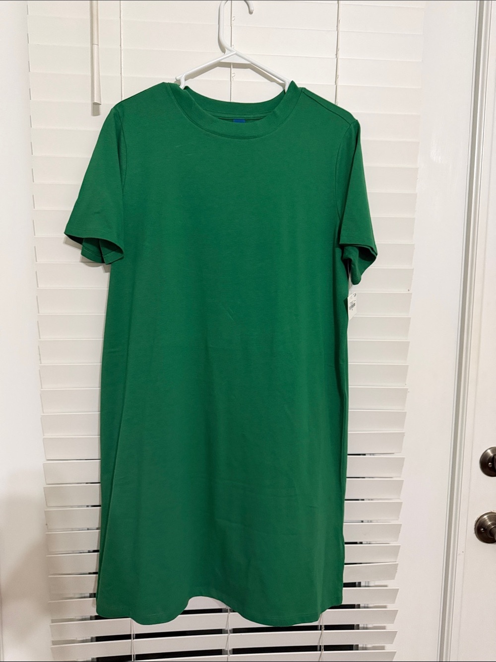 Old Navy Green Midi T-Shirt Dress